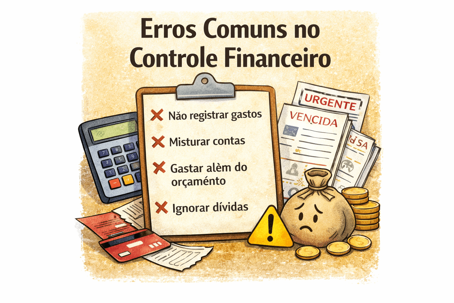 Erros Comuns no Controle Financeiro